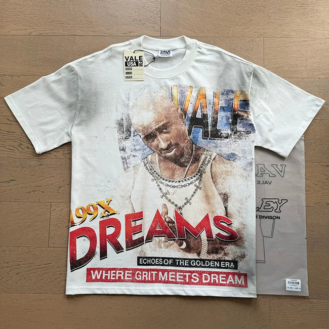 VALEFOREVER White 199X Where Grit Meets Dream Portrait Vintage Graphic T-Shirt Hover Image