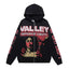 VALEFOREVER Black Valley Sport Dept Portrait Zip Up Hoodie