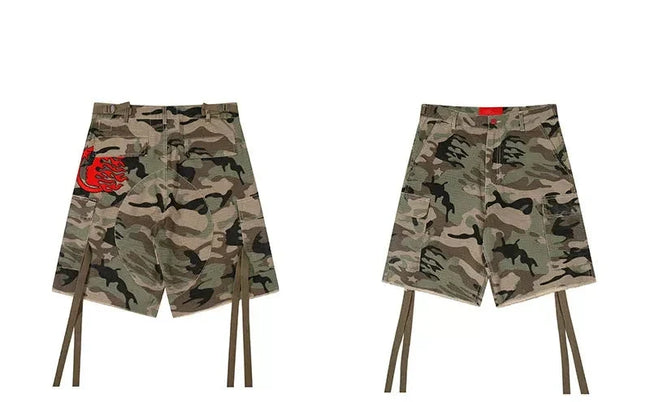 Hellstar Camo Print Shorts Hover Image
