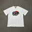 Corteiz Eagle Eye Graphic White T-Shirt — Patriotic Streetwear Tee with Bold Motorcycle Print