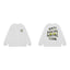 Anti Social Social Club Yellow Circle Logo Long Sleeve T-Shirt - White