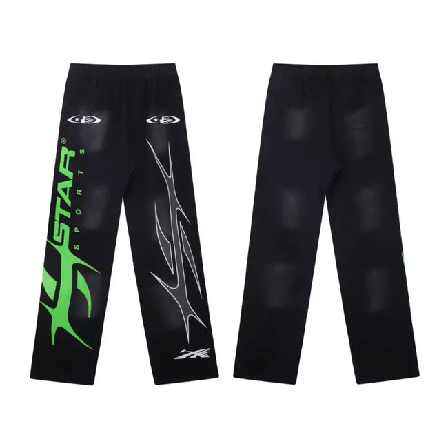 Hellstar Black STAR Print Sweatpants Hover Image
