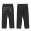 Revenge Vintage Dark Wash Gothic Logo Denim Jeans