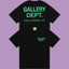 Gallery Dept. Hollywood Logo Short Sleeve T-Shirt - Black/Green