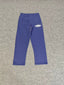 Minimalist Blue Straight-Leg Sweatpants | Casual Streetwear Pants with Logo Detail