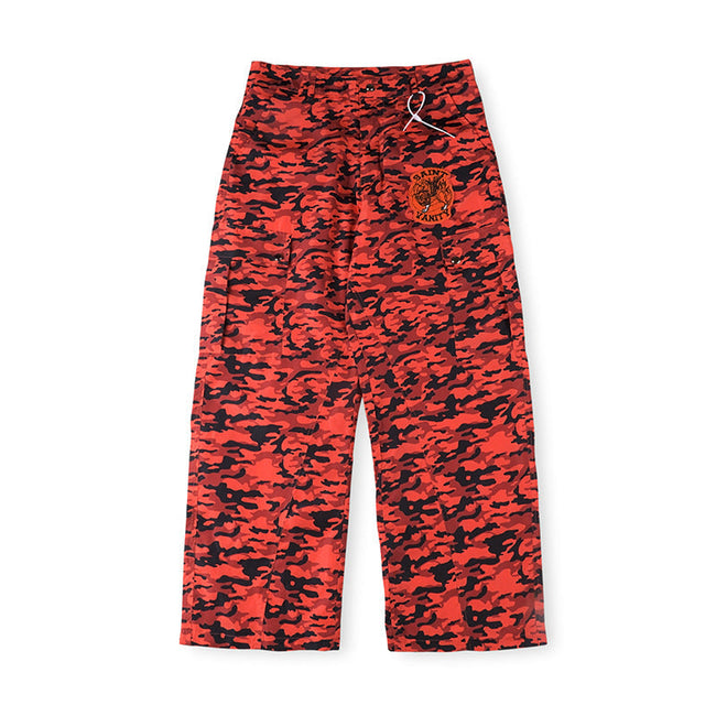 Saint Vanity Camouflage Casual Pants - Red/Black Hover Image