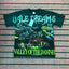 Valleydream Dark Green Valley Of The Damned Dragon Graphic Vintage T-Shirt