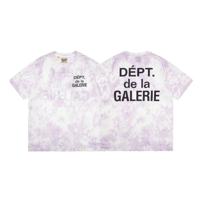 Gallery Dept. Tie-Dye DÉPT. de la GALERIE Short Sleeve T-Shirt - Light Purple Hover Image