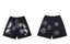Hellstar Black Flame Circle Shorts