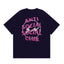 Anti Social Social Club Pink Lightning Circle Logo T-Shirt - Navy Blue