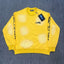 Hellstar Yellow Faded Wash Crewneck Sweatshirt