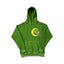 Green Crescent Graphic Hoodie – Oversized Streetwear Pullover Sweatshirt