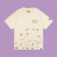 Gallery Dept. Paint Splatter Graphic Short Sleeve T-Shirt - Cream