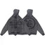 HELLSTAR Washed Grey Vintage Print Hoodie