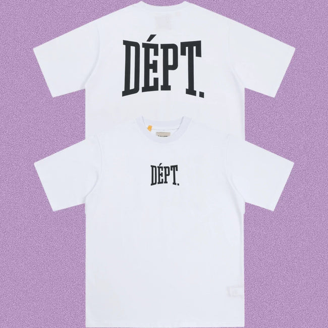 Gallery Dept. Arch Logo Short Sleeve T-Shirt - White/Black Hover Image