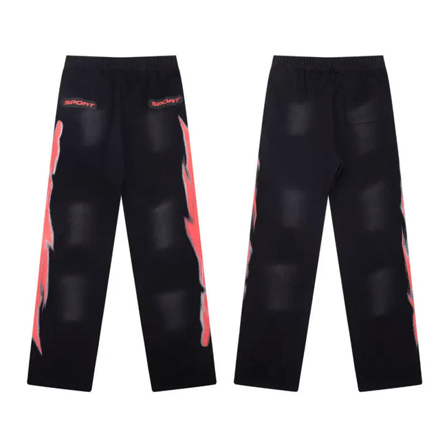 Hellstar Black Red Side Sweatpants Hover Image