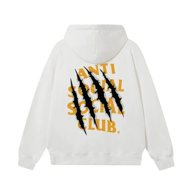 Anti Social Social Club Claw Slash Logo Hoodie - White Hover Image