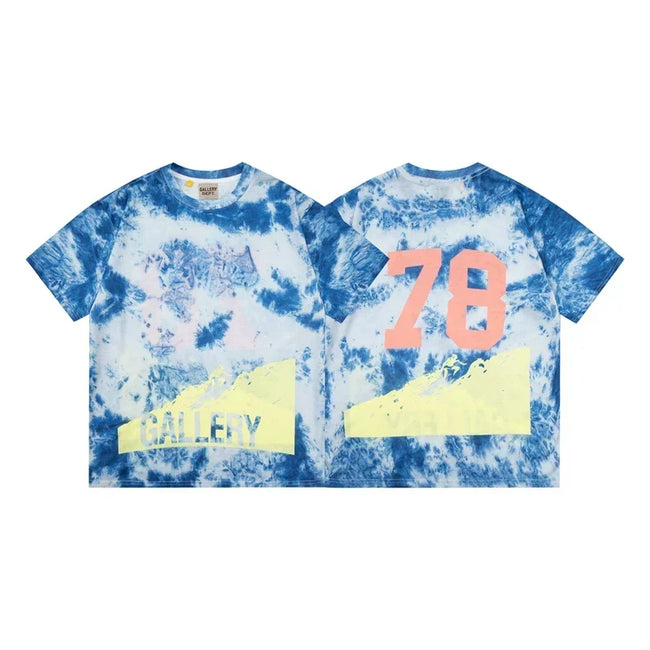 Gallery Dept. Tie-Dye Number 78 Short Sleeve T-Shirt - Blue/Multi Hover Image