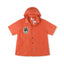 SAINT VANITY Short-Sleeve Hooded Coach Jacket - Orange