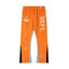 Gallery Dept. "DEPT." Vertical Logo Paint Splatter Contrast Panel Sweatpants - Orange