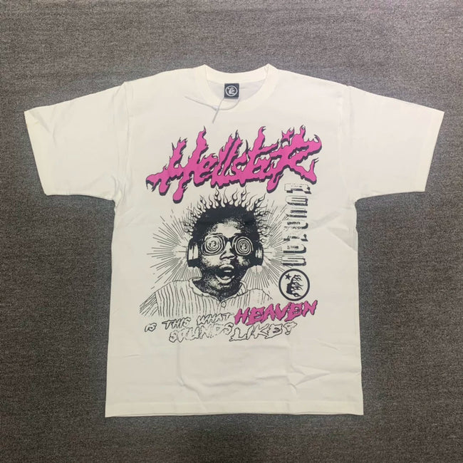 Hellstar Portrait Heaven Cream T-shirt Hover Image