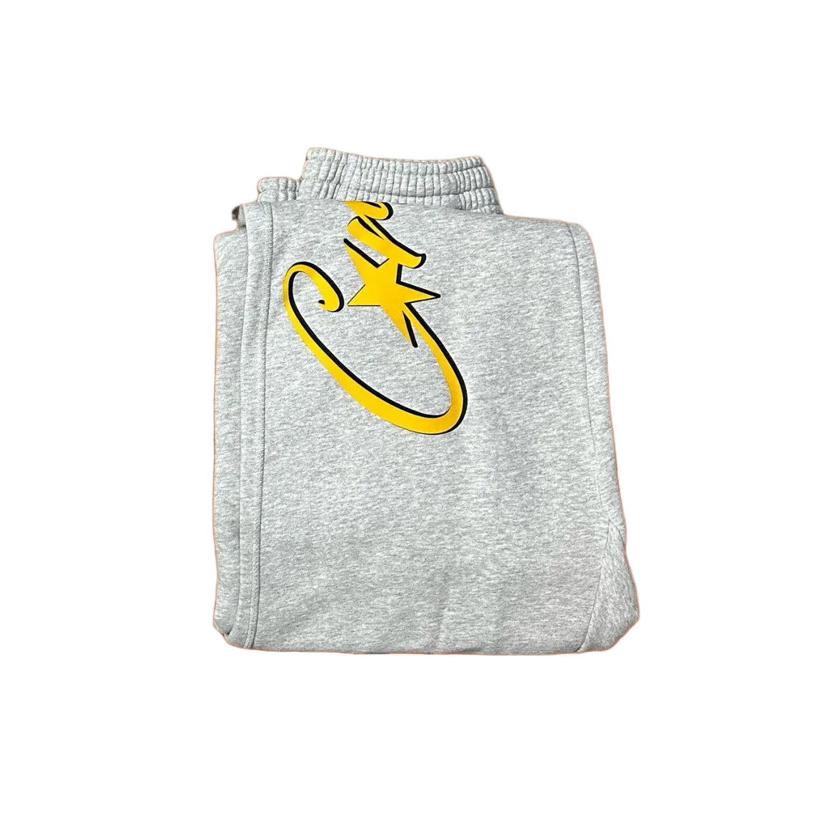 Grey Script Logo Sweatpants – Oversized Streetwear Joggers