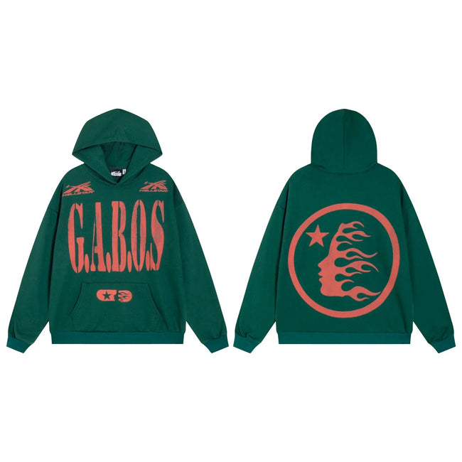 Hellstar Dark Green GABOS Hoodie Hover Image