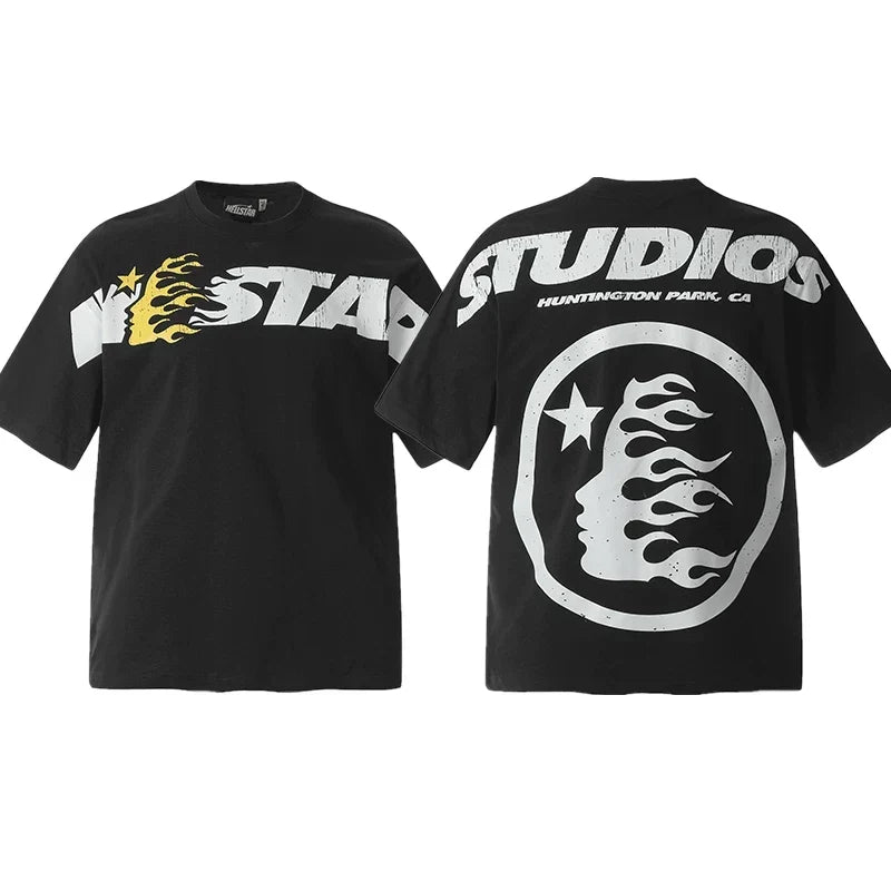 Hellstar Black Studios Flame Portrait Tee