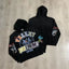 VALEFOREVER Black Valley Dreams Multi-Color Graphic Zip Hoodie