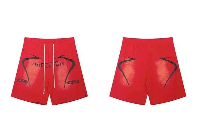 Hellstar Red Graphic Shorts Hover Image