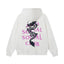 Anti Social Social Club Dragon Pink Logo Hoodie - White