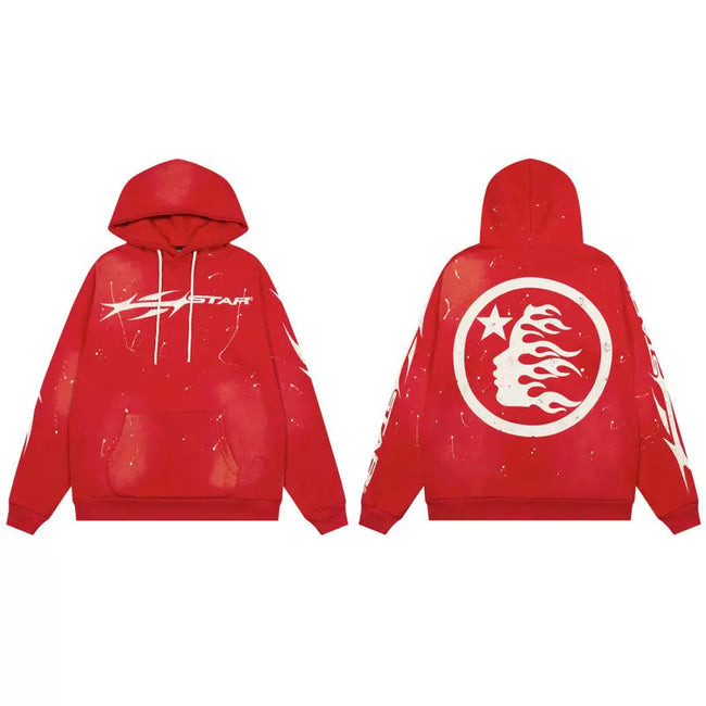 Hellstar Red White Line Hoodie Hover Image
