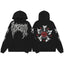 Revenge Black Five Angels & Red Cross Circle Pullover Hoodie
