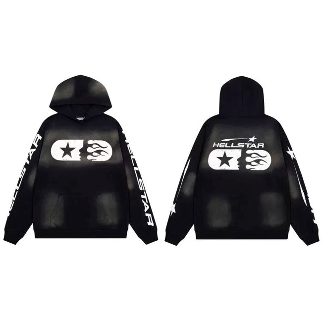 Hellstar Black Star Graphic Hoodie Hover Image