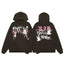 Revenge Brown Pink R.I.P Rest in Paradise Pullover Hoodie