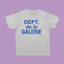 Gallery Dept. DÉPT. de la GALERIE Short Sleeve T-Shirt - Light Grey/Blue