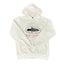 Corteiz “Alcatraz” Off-White Hoodie — Vintage Island Graphic on Oversized Streetwear Pullover