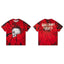 Gallery Dept. Sunburst Tie-Dye Skull Short Sleeve T-Shirt - Red/Black