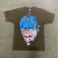 Hellstar Blue Head Portrait Brown T-shirt