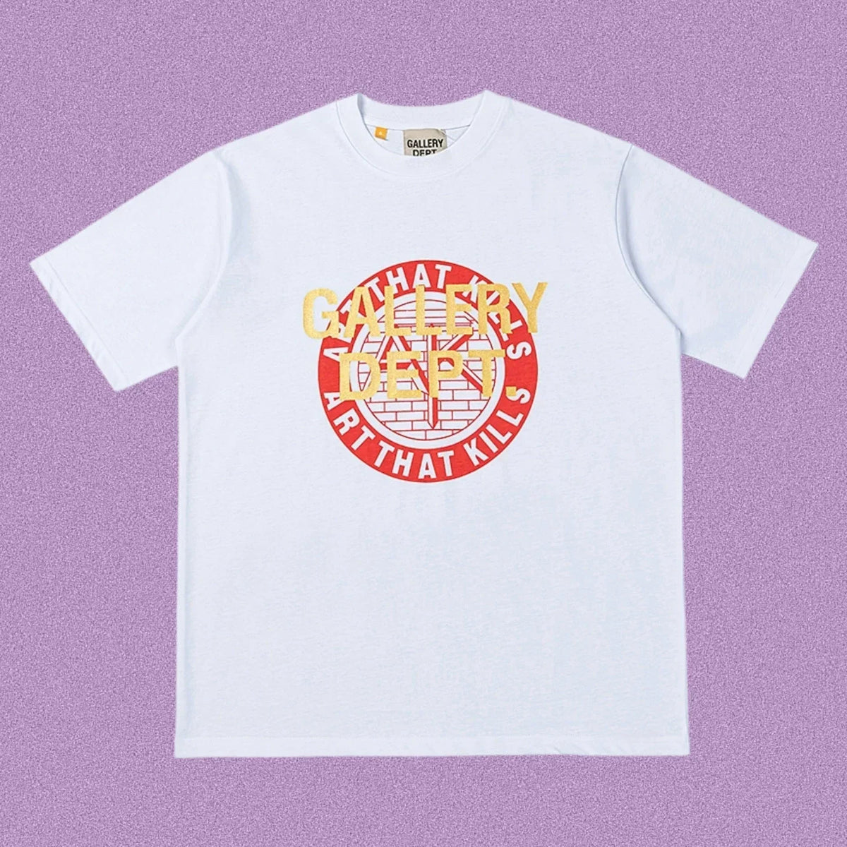 Gallery Dept. Art That Kills Stamp Logo Short Sleeve T-Shirt - White/Red