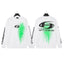 Hellstar White Green Drip Studios Logo Long Sleeve Top