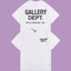 Gallery Dept. Hollywood Logo Short Sleeve T-Shirt - White/Black