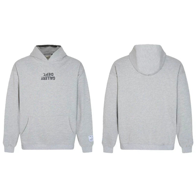 Gallery Dept. Grey Logo Hoodie Hover Image