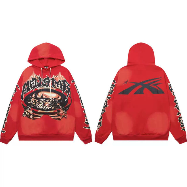 Hellstar Red HELLSTAR Print Hoodie Hover Image