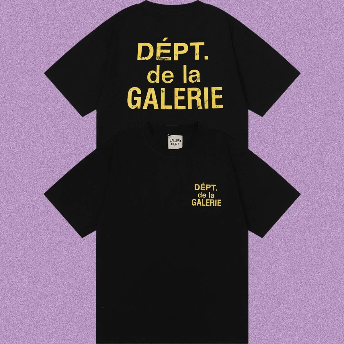 Gallery Dept. DÉPT. de la GALERIE Short Sleeve T-Shirt - Black/Yellow