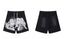 Hellstar Black Graffiti Style Shorts