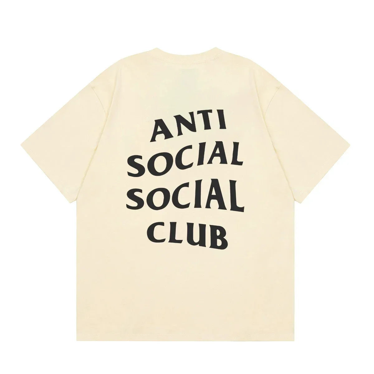 Anti Social Social Club Classic Logo T-Shirt - Cream/Black