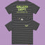 Gallery Dept. Striped Hollywood Logo Short Sleeve T-Shirt - Black/White