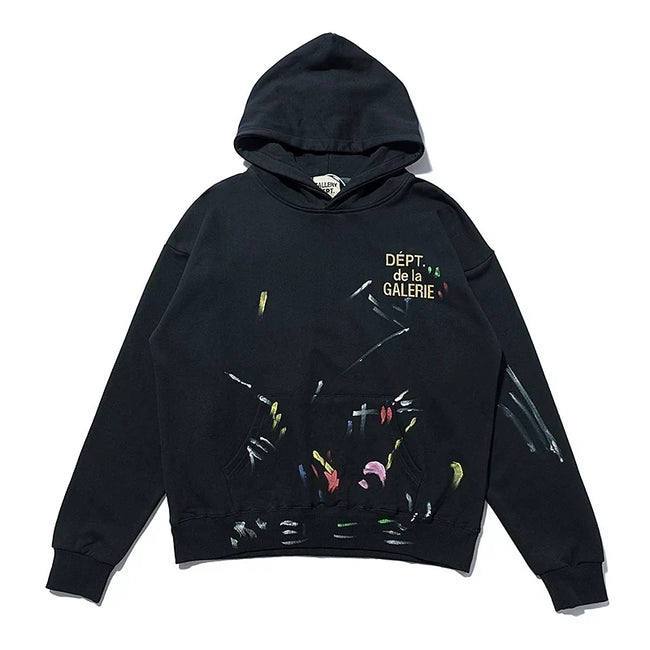 Gallery Dept. Paint Splatter Logo Hoodie Hover Image
