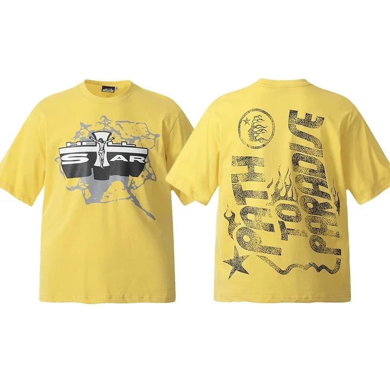 Hellstar Yellow Car Graphic Tee